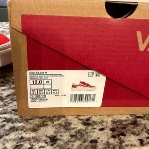 Vans Old Skool V Racing Red Sneakers